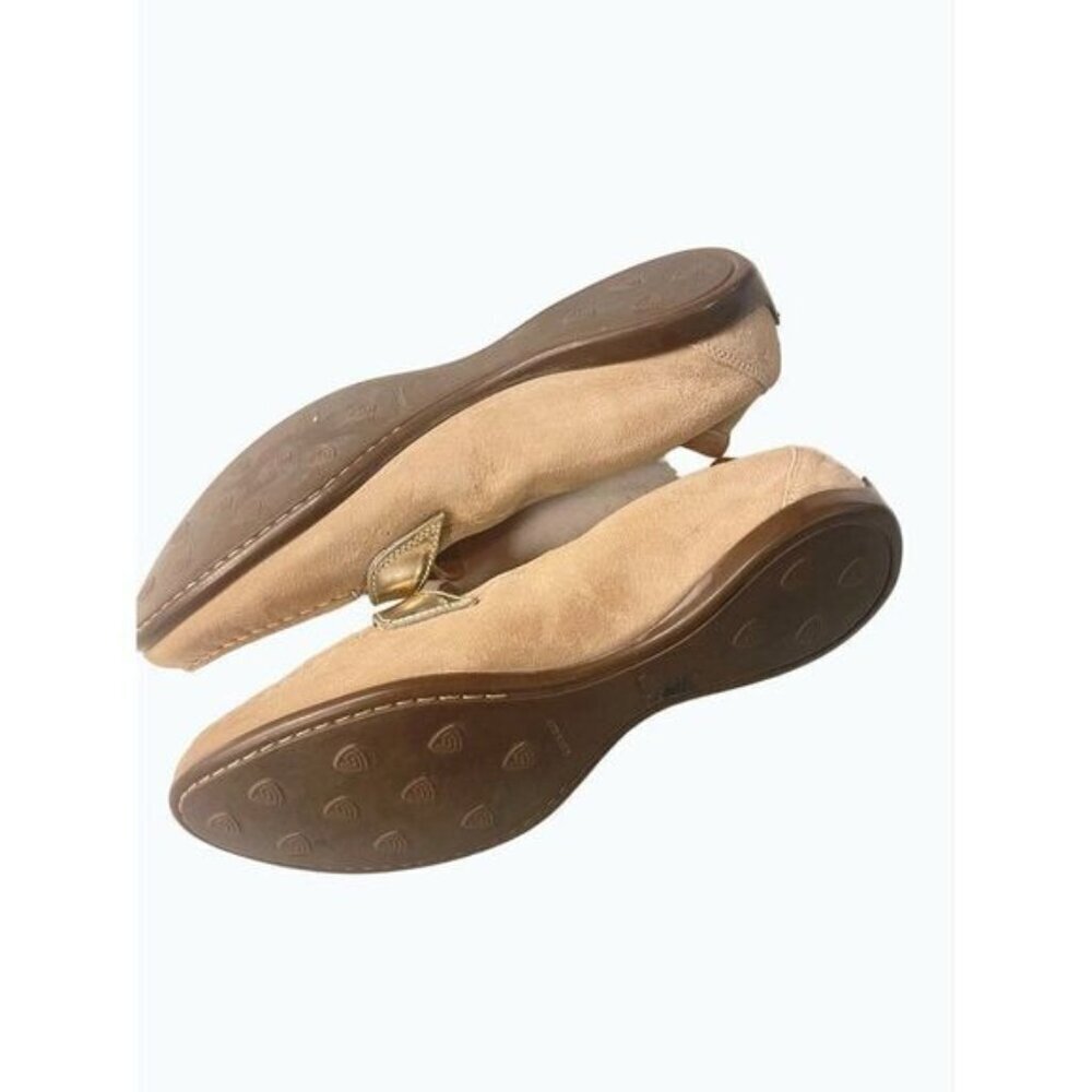 AGL Attilio Giusti Leombruni Buckle Moccasin Tan Suede Loafer Flat EU 38.5 US 6 - Picture 8 of 8